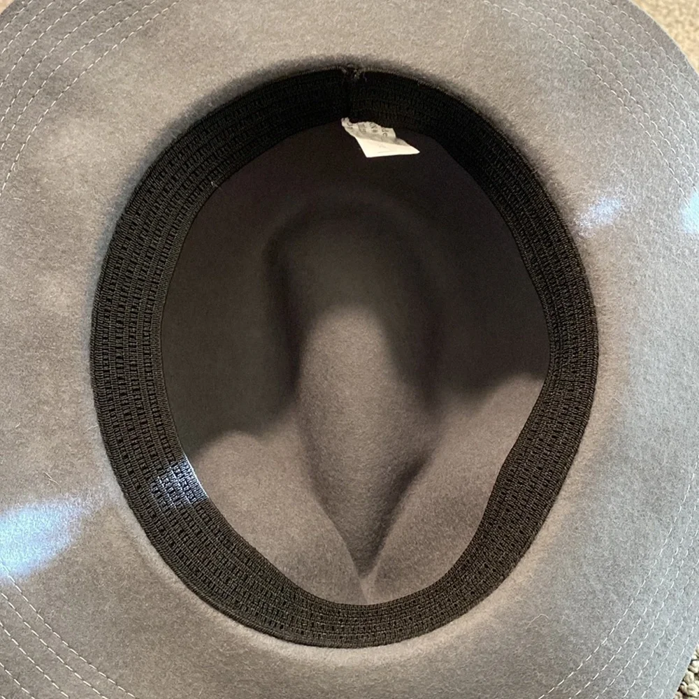 NWT Gray Wool/Polyester Fedora Hat